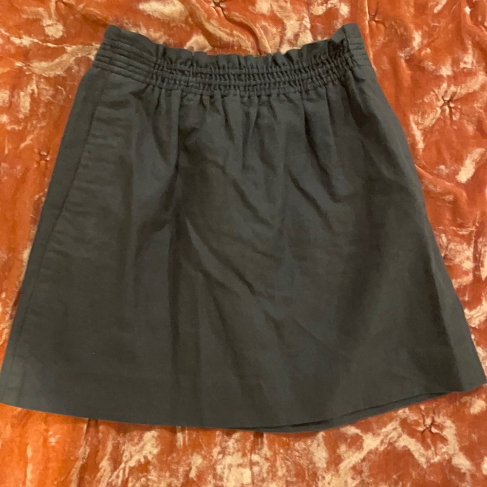 J crew linen paper bag skirt